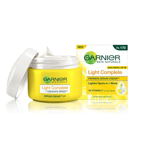 Garnier Skin Naturals Light Complete White Speed Serum Cream Uv