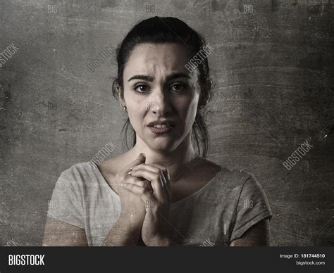 Beautiful Face Sad Image And Photo Free Trial Bigstock