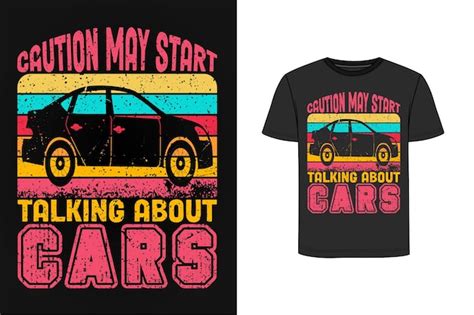 Premium Vector Car Illustration T Shirt Design