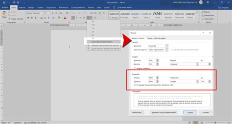 Formatos para párrafos en Word Espaciado y Sangría