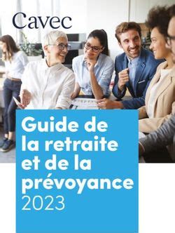 Guide de la retraite et de la prévoyance 2023 Cavec