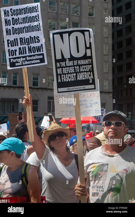 Chicago Illinois Usa June Demonstrators At The Families