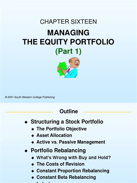 Managing The Equity Portfolio Chapter Sixteen Pdf Modern Portfolio