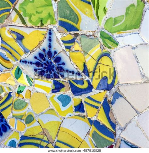 Broken Glass Mosaic Tile Decoration Park Stock Photo 487810528 | Shutterstock