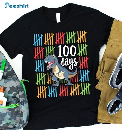 Dinosaurs 100 Days Of School Shirt 9teeshirt