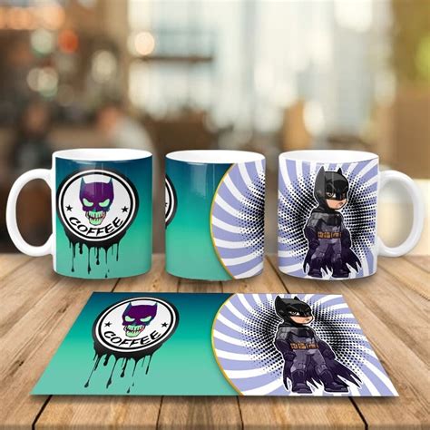 Taza de Caricatura de Batman personalizada por sublimación