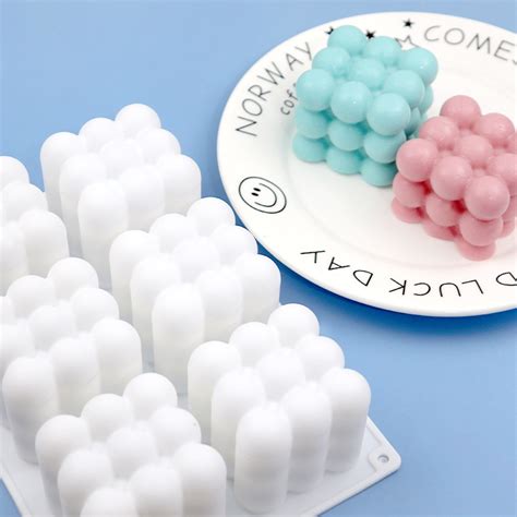 3D Rubik S Cube Bubble Mold Nonstick Mousse Cake Baking Mold Magic Cube