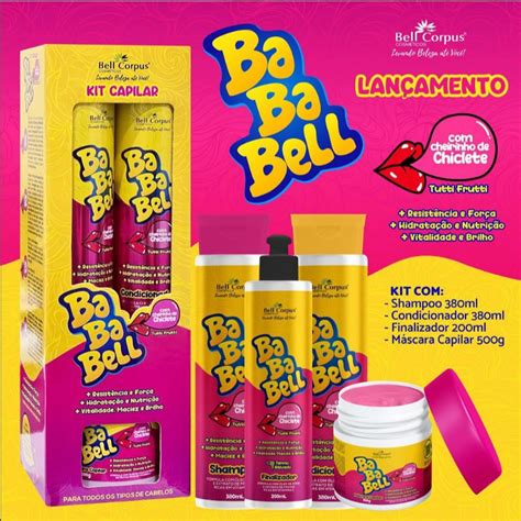 Kit Capilar BaBaBell Lançamento Bell Corpus Fragrância de Babalu