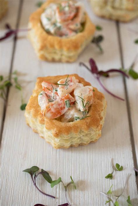 Shrimp Salad And Avocado Puff Pastry Shells Culinary Ginger