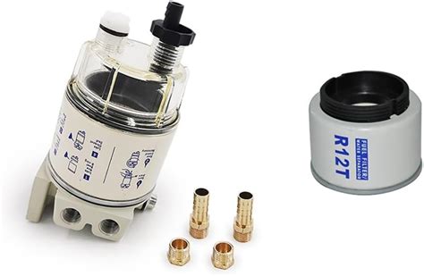 2pcsset Fuel Filter R12t R12s R12p Fuelwater Separator Assembly With One Extra