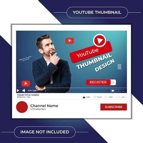 Premium Vector Youtube Thumbnail Design Vector Template