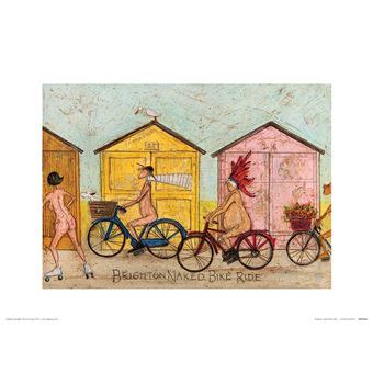 Sam Toft Reproduction D Art Brighton Naked Bike Ride 40 X 30 Cm Achat