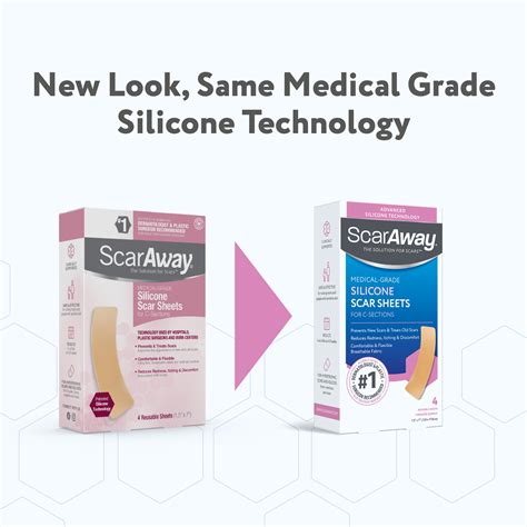 Scaraway Advanced Skincare Silicone Scar Sheets Medical Grade Silicone Strips No 1 Recommended