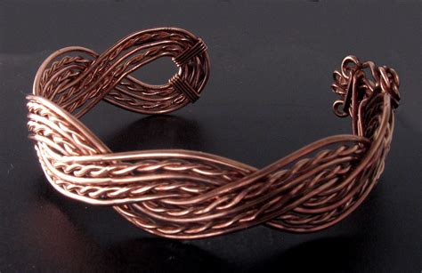 Copper Twist Braid Bracelet