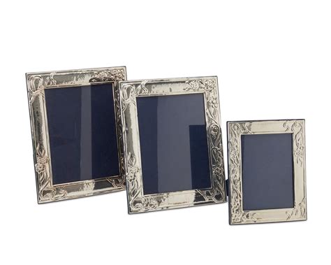 lot  contemporary sterling silver frames