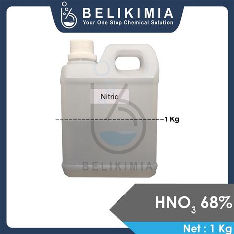 Jual Viral Hno3 Asam Nitrat Nitric Acid 68 1 Kg Shopee Indonesia