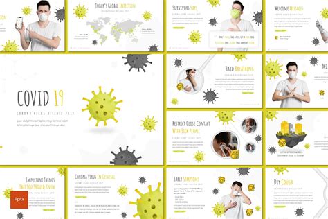 Covid 19 Powerpoint Template MasterBundles