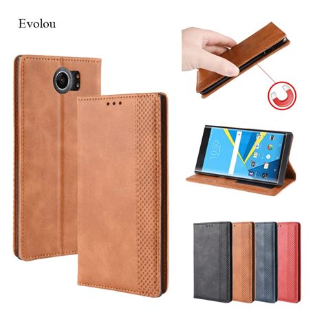 Flip Magnetic Leather Cover For Blackberry Key Case Book Wallet