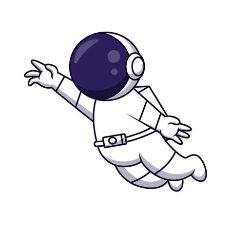 Linda Caricatura De Astronauta Ilustración Vectorial 10806682 Vector