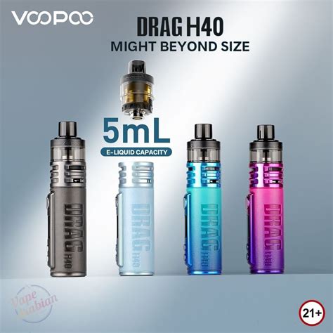 Best Vape Voopoo Drag H40 Pod Kit 1500mah In Uae