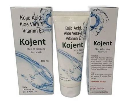 Kojic Acid Aloe Vera And Vitamin E Skin Whitening Face Wash Tube