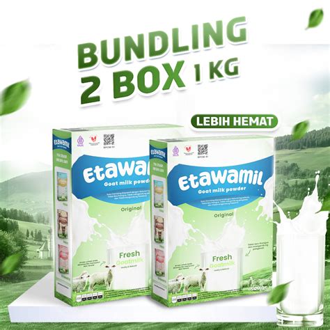 Jual Etawamil Susu Kambing Etawa Bubuk Rasa Original Enak Sehat Halal