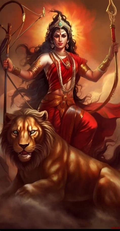 Pin By YUGAL PANDIT On Hindu Goddesses Aadi Shakti God Artwork Durga