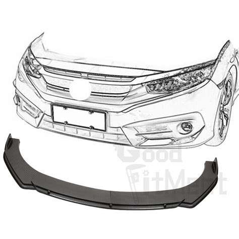 Carbon Fiber Look For Chevy Camaro Ss Ls Lt Front Bumper Lip Splitter