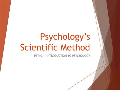 Solution Psychology S Scientific Method Studypool