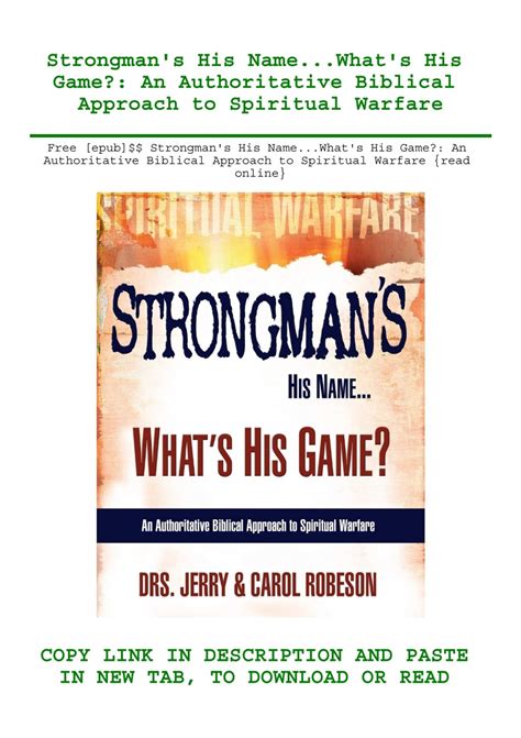 Free Epub Strongmans His Namewhats His Game An