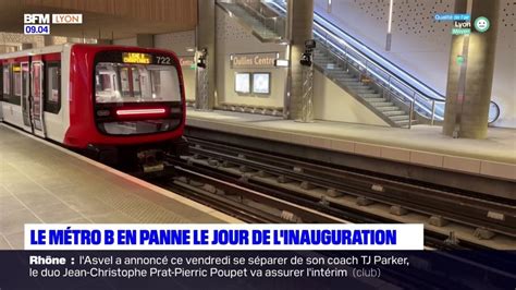 Lyon le métro B en panne le jour de l inauguration