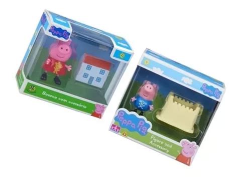 Kit Bonecos Peppa Pig E George Miniatura Cm Dtc Parcelamento