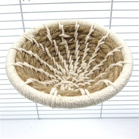 Handmade Flax Rope Weave Bird Breeding Nest And Small Parrot Cage Hatching House Hut Nesting Box