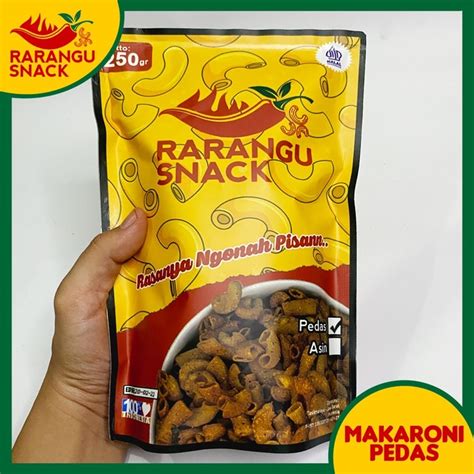 Jual Snackrarangu Kg Makaroni Daun Jeruk Asin Pedas Shopee Indonesia