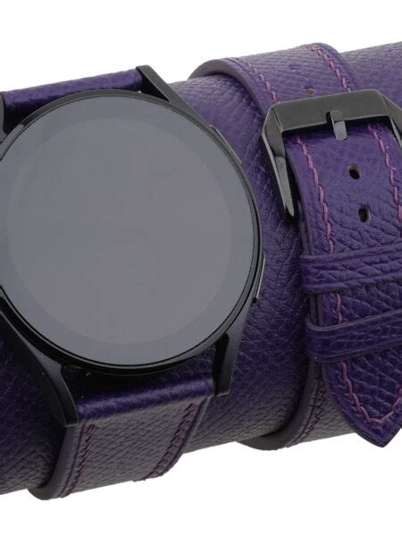 Purple Stingray Leather Apple Watch Band | Handdn - Bespoke Watchstraps