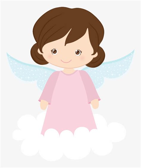 Pink Angel Cliparts Menina Anjinho Batizado Free Transparent PNG