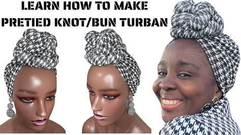 How To Make Turban With A Bun Knot Turban Pre Tied Knot Turban Hat