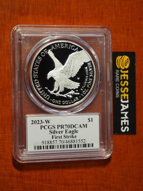 W Proof Silver Eagle Pcgs Pr Dcam First Strike Emily Damstra