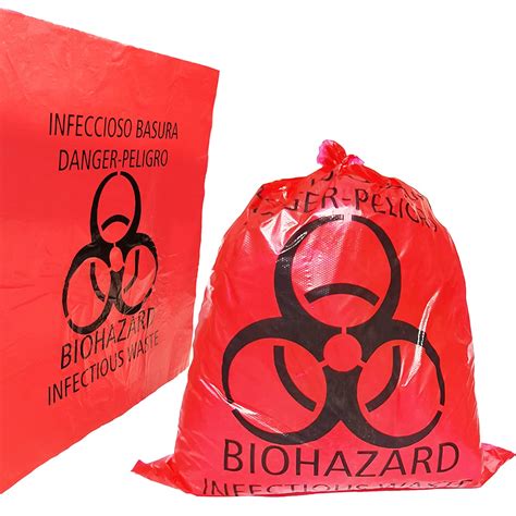 Buy Daarcin Pcs X In X Cm Red Biohazard Waste Bags With