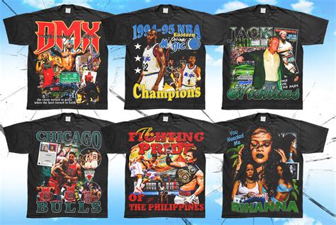 Design A Crazy Vintage Old School 90s Bootleg Rap T Shirt