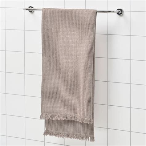 VallasÅn Light Greybrown Bath Towel 70x140 Cm Ikea