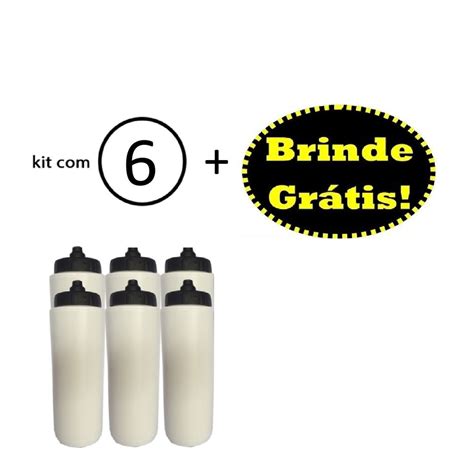 Kit Squeezes Automatico Tipo Gatorade Lt Rythmoon Branco Tampa