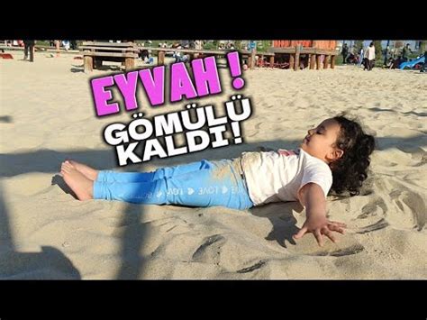 ASEL ELİF VE NAZLI KUM DOLU DEV PARKTA OYNADILAR TURMANMA DUVARI