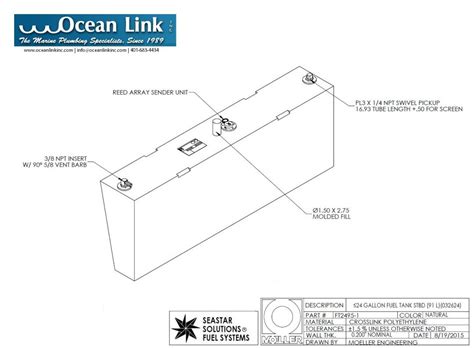 Moeller Gallon Marine Fuel Tank