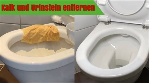 Kalkflecken Und Urinstein In Der Toilette Entfernen Youtube