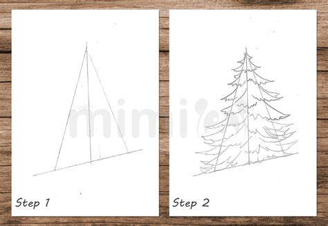 Dibujo De Árbol De Navidad Tutorial Paso A Paso Mimi Panda