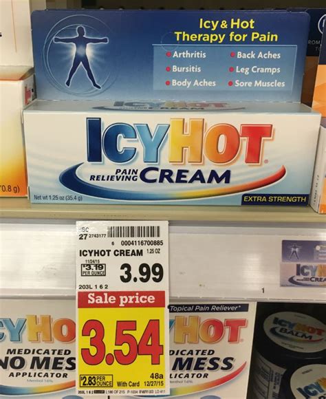 Icy Hot Pain Relieving Cream Only At Kroger Kroger Krazy