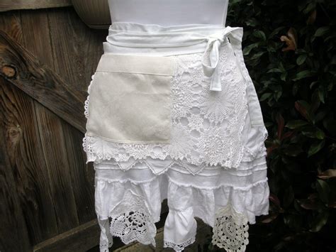 Aprons Lace Aprons Handmade Half Aprons Shabby Chic Aprons