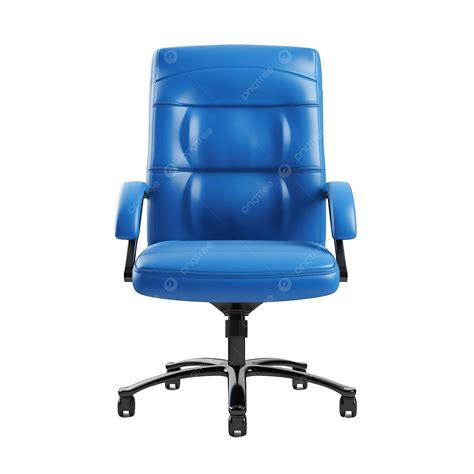 Blue Office Chair Chair Office Blue Png Transparent Image And