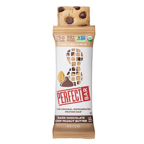 Dark Chocolate Chip Peanut Butter Perfect Bar Perfect Snacks